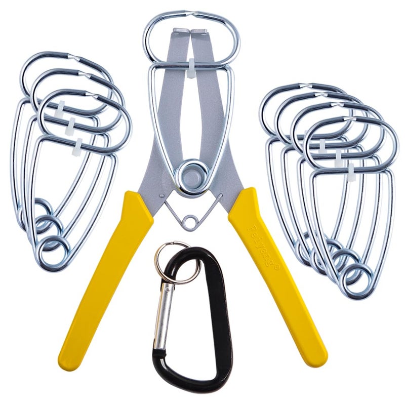 Feiyang 8 Miter Clamps and Miter Spring Pliers for Woodworking,Picture Frames,Wood Trim,Moldings - Image 1
